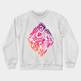 Sunset Sky Abstract Rhombus Crewneck Sweatshirt